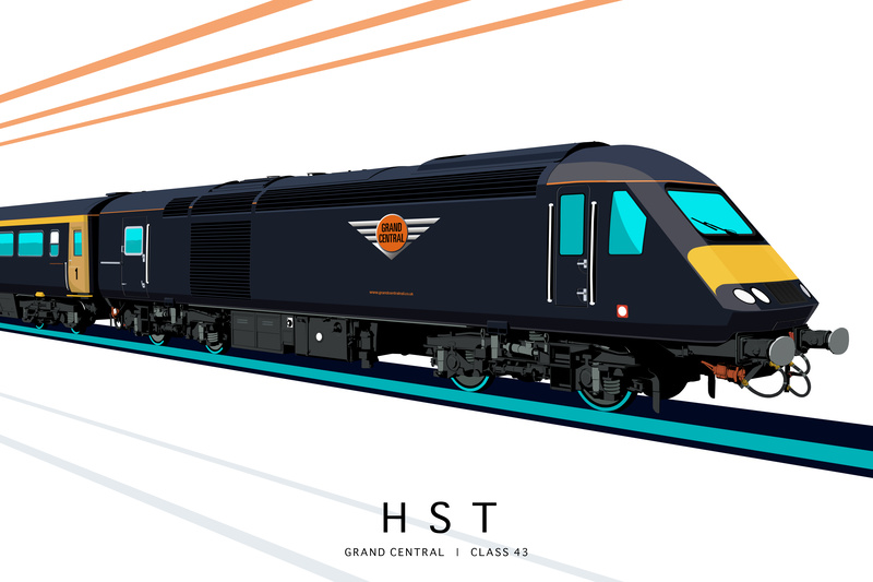 GRAND CENTRAL (EDITION 1) | CLASS 43 - Class 43 / Class 255 Art Prints