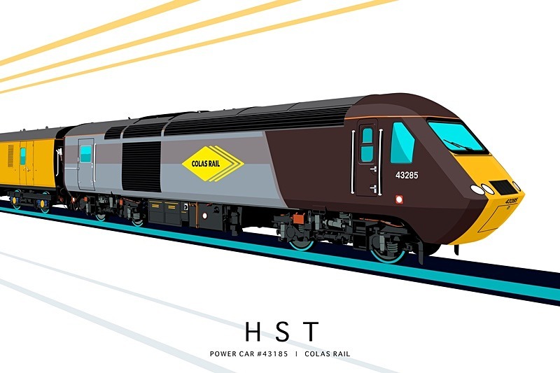POWER CAR #43285 | COLAS RAIL - Class 43 / Class 255 Art Prints