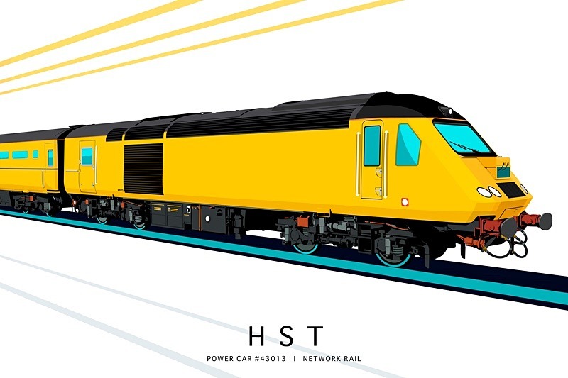 POWER CAR #43013 | NETWORK RAIL - Class 43 / Class 255 Art Prints