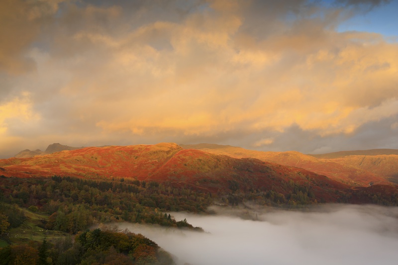 Grasmere, Silver How & Langdale Pikes