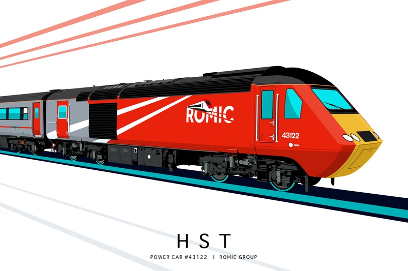 POWER CAR #43122 | ROMIC GROUP - Class 43 / Class 255 Art Prints