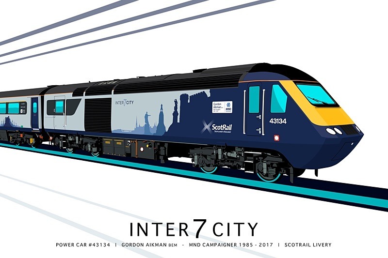 HST POWER CAR #43134 | GORDON AIKMAN | SCOTRAIL LIVERY - Class 43 HST Artwork Gallery