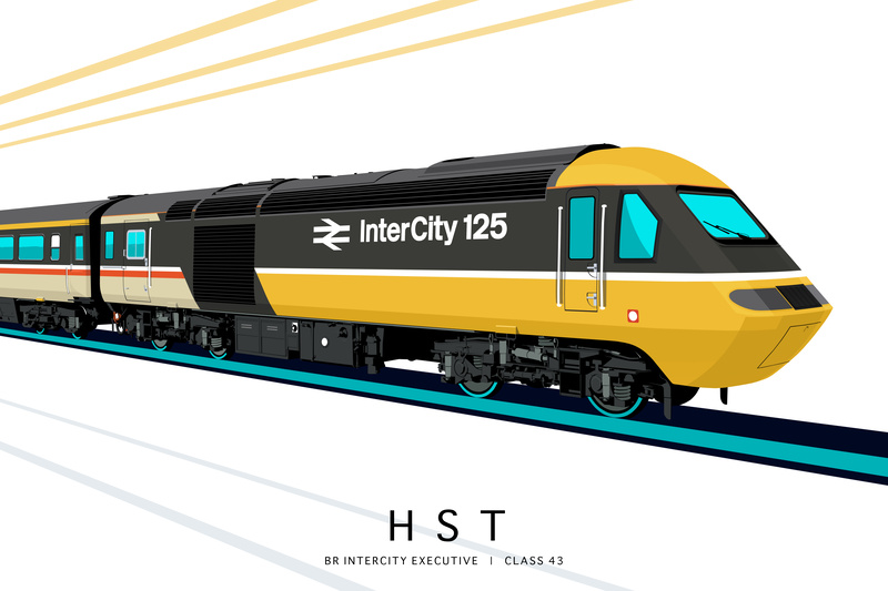 BR INTERCITY EXECUTIVE (EDITION 4) | CLASS 43 - Class 43 / Class 255 Art Prints