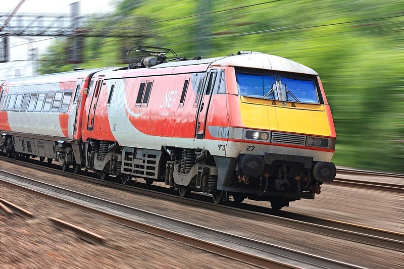 Class 91 #91127 - LNER Livery - Locos in Motion - Artwork Prints