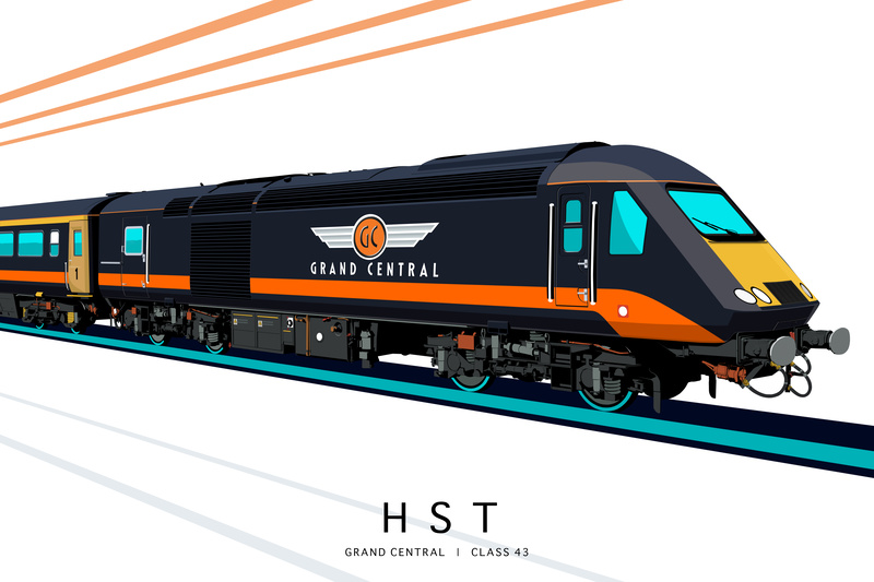 GRAND CENTRAL (EDITION 2) | CLASS 43 - Class 43 / Class 255 Art Prints