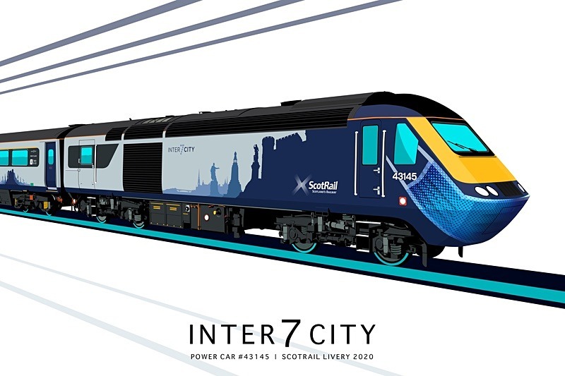 INTER7CITY | POWER CAR 43145 | SCOTRAIL LIVERY 2020 - Class 43 / Class 255 Art Prints