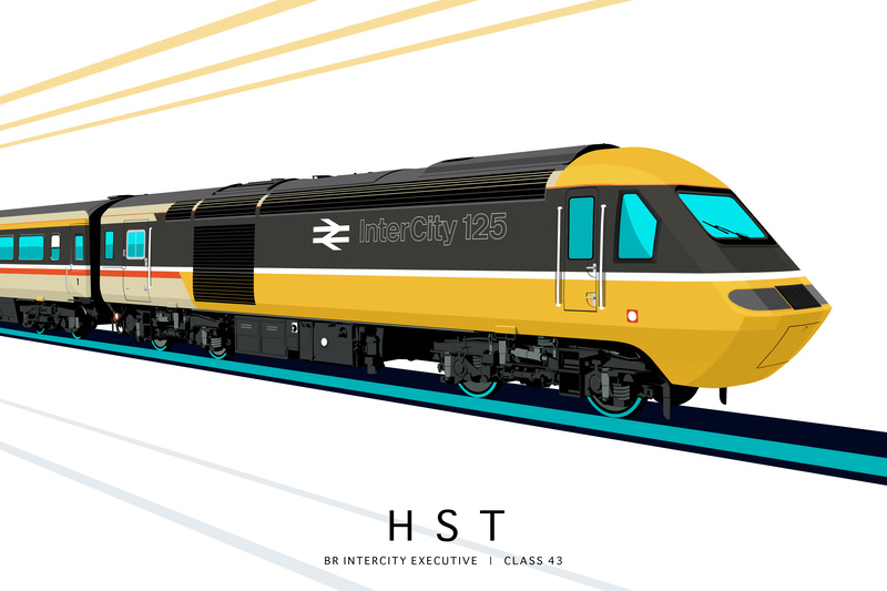 BR INTERCITY EXECUTIVE (EDITION 2) | CLASS 43 - Class 43 / Class 255 Art Prints