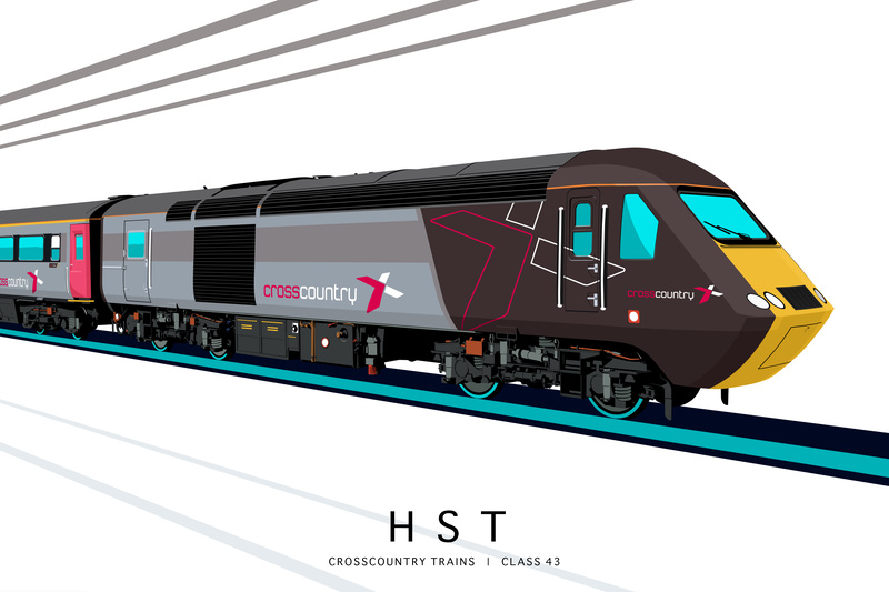 CROSSCOUNTRY TRAINS (EDITION 1) | CLASS 43 - Class 43 / Class 255 Art Prints
