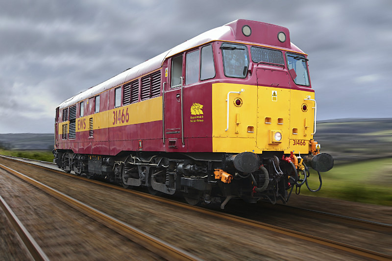 Class 31 #31466 - EWS livery - Locos in Motion - Artwork Prints