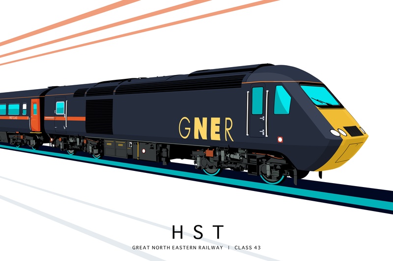 GREAT NORTH EASTERN RAILWAY | CLASS 43 (EDITION 2) - Class 43 / Class 255 Art Prints