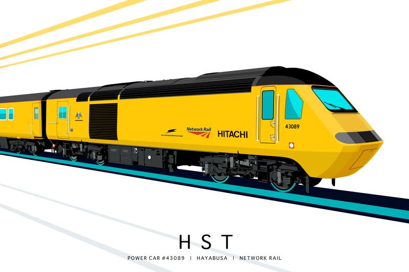 POWER CAR #43089 | HAYABUSA | NETWORK RAIL - Class 43 / Class 255 Art Prints