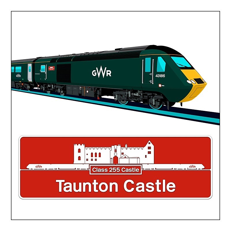 GWR Castle Class HST 43186 - Castle HST's