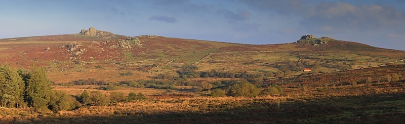 Haytor & Saddle Tor Panorama - Dartmoor Landscapes Prints