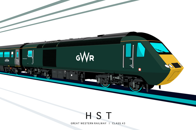 GREAT WESTERN RAILWAY | CLASS 43 - Class 43 / Class 255 Art Prints
