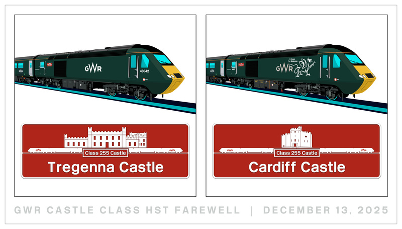 Castle HST Farewell  |  43042 & 43187 - Castle HST's