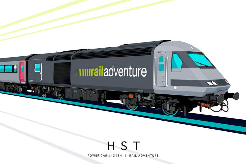 POWER CAR #43484 | RAIL ADVENTURE - Class 43 / Class 255 Art Prints
