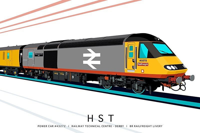 POWER CAR #43272 |RAILWAY TECHNICAL CENTRE - DERBY | BR RAILFREIGHT - FICTIONAL HST LIVERIES