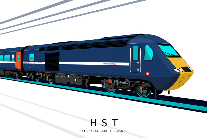 NATIONAL EXPRESS HST (EX-GNER) | CLASS 43 - Class 43 / Class 255 Art Prints