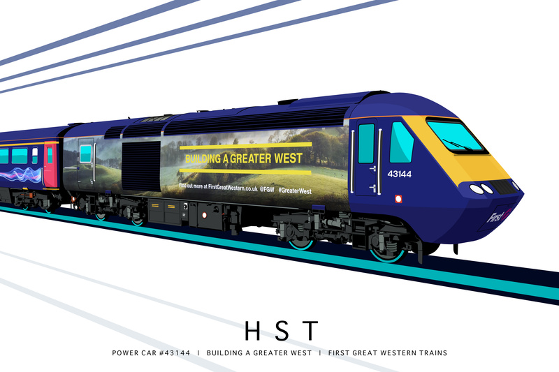 POWER CAR #43144 | BUILDING A GREATER WEST | FGW TRAINS - Class 43 / Class 255 Art Prints