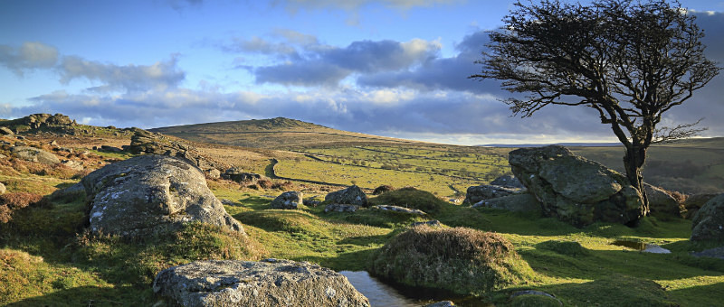 Emsworthy Panorma - Dartmoor Landscapes Prints