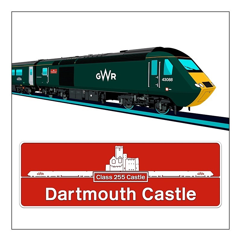 GWR Castle Class HST 43088 - Castle HST's