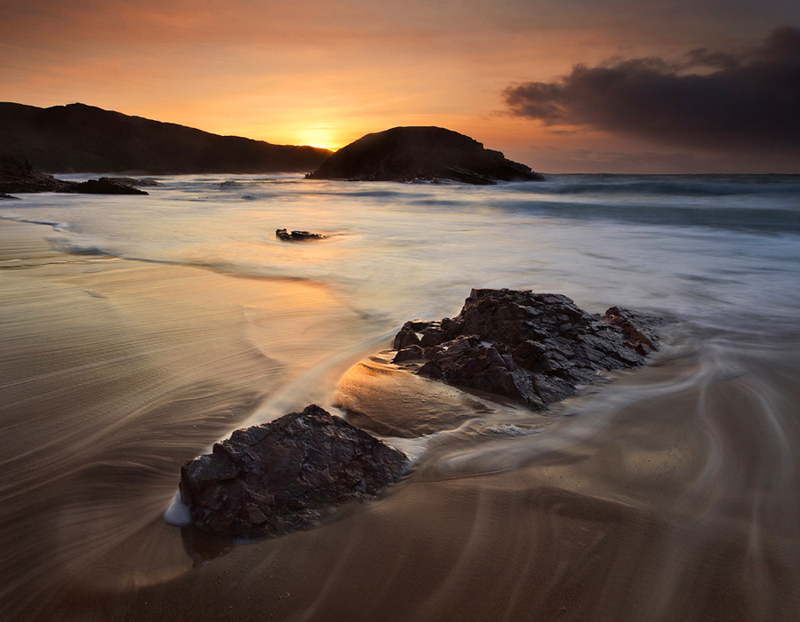Sunset at The Murder Hole - Co Donegal