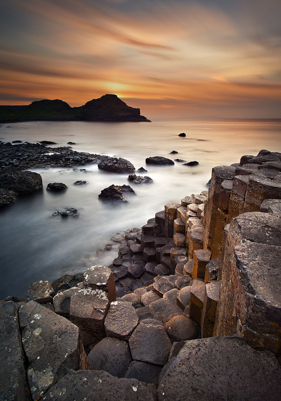 Causeway At Sunset - Co Antrim
