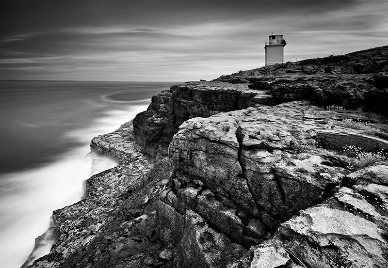 Blackhead Lighthouse - Black & White