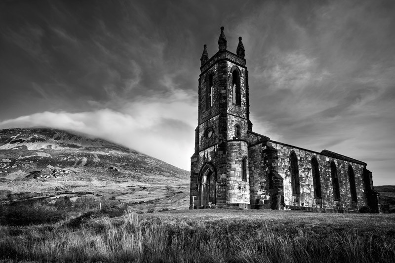 Dunlewy Church - Black & White