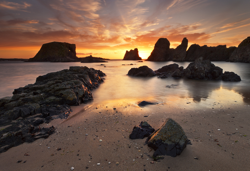 Elephant Rock at Sunset - Co Antrim