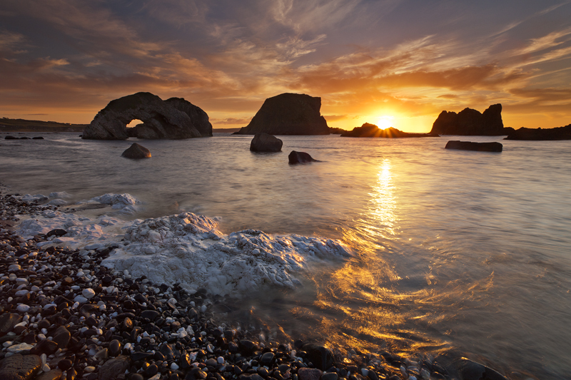 Seastacks and Sunset - Co Antrim