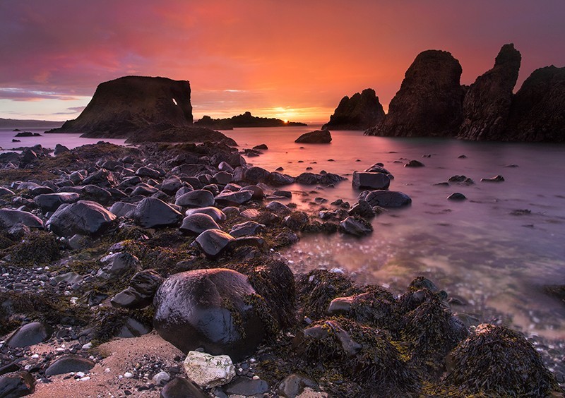 Elephant Rock at Sunset - Co Antrim