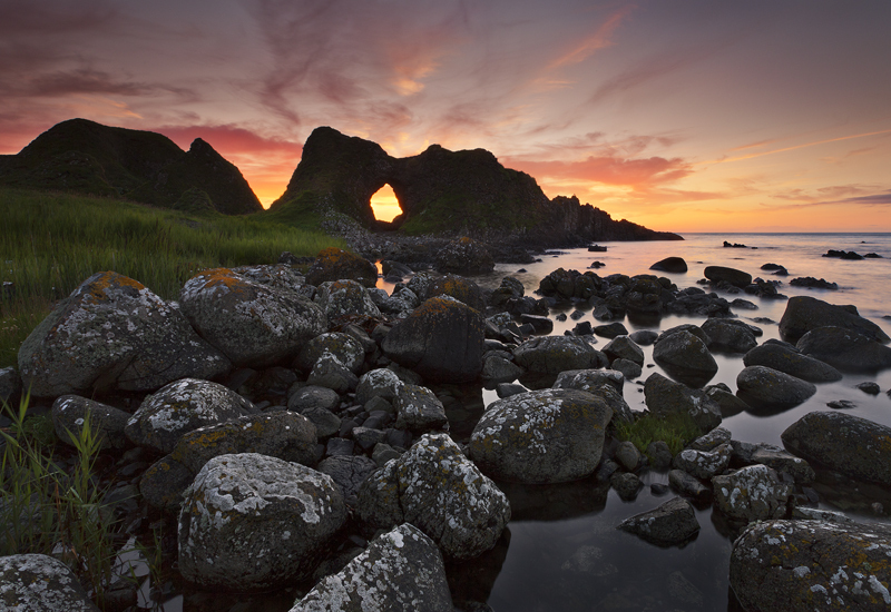 Coastal Arch at Sunset - Co Antrim
