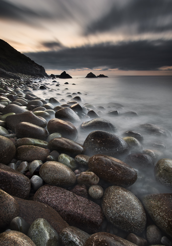 Pebble Beach at Twilight - Co Donegal