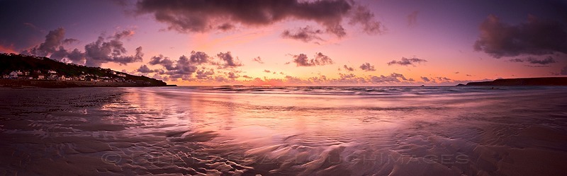 Last Light at Whitesand Bay - Panoramic images