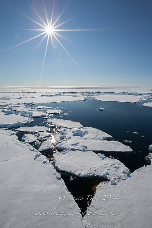 Sunburst pack ice - Svalbard