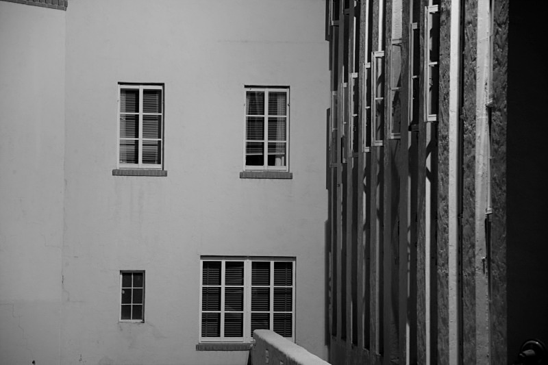 'College Views' - Black & White