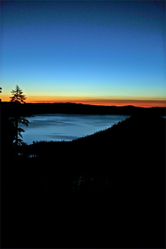 'Crater Lake Dawn' - views across the country