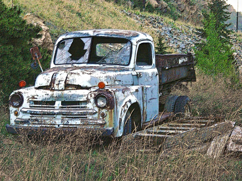 'Dumped Truck CP' - derelicts