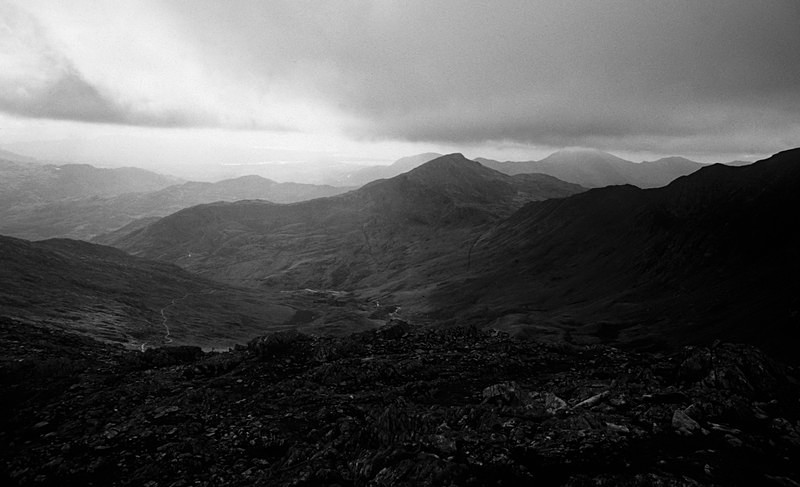 Moel Hebog from Snowdon (SB01) - Wales