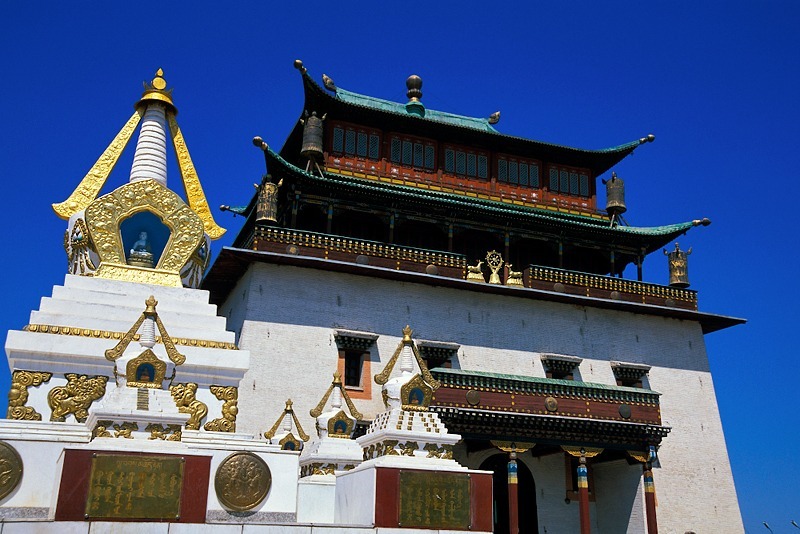 Gandan khiid, Ulaan Baatar. - Our World