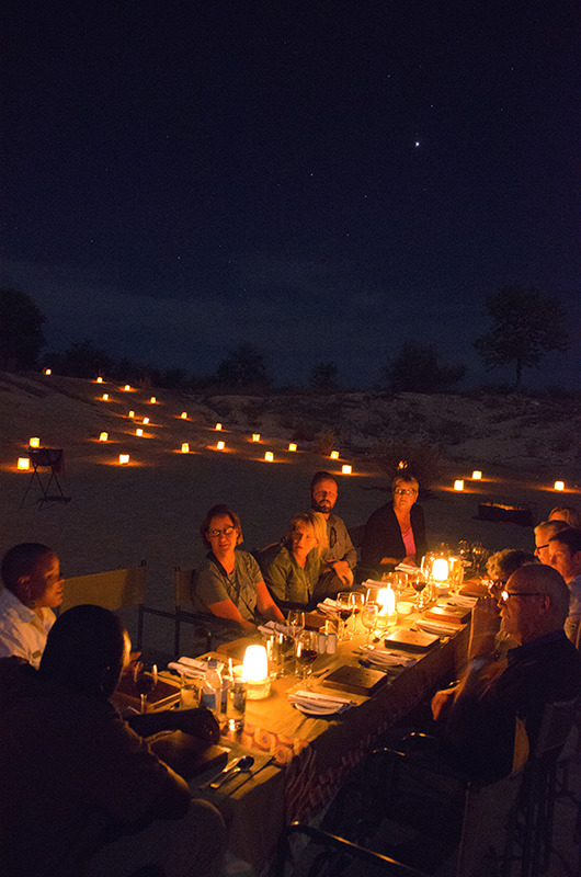 Outdoor dinner at Ongava Tented Camp, Namibia - Our World