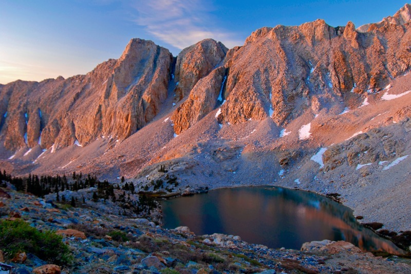 Red Lake Dawn - Mountains