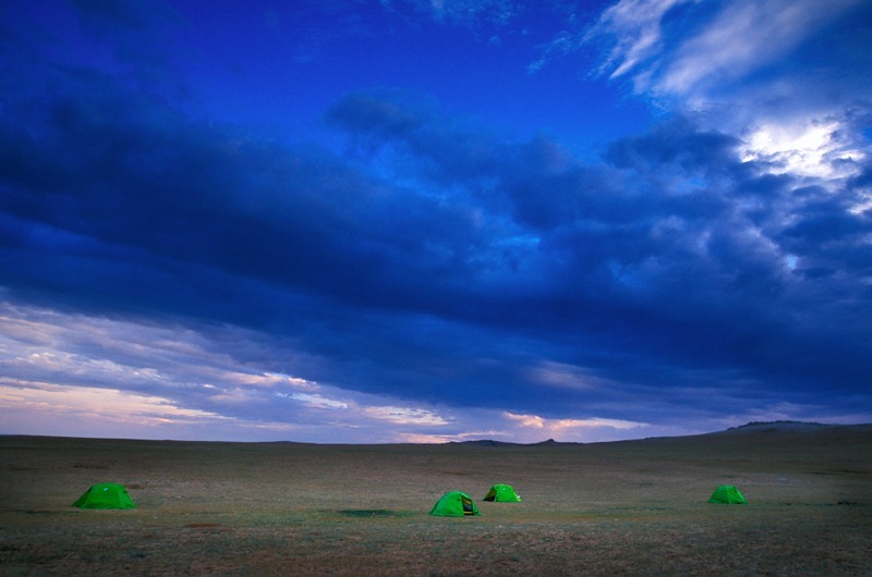 Camping on the Mongolia. - Our World