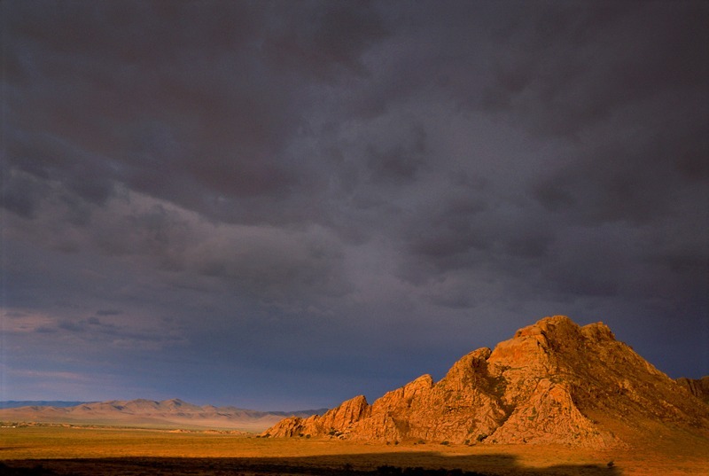 Stormy sunrise in the Gobi Desert. - Our World