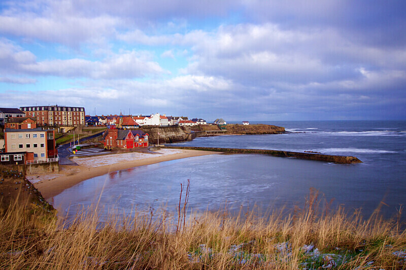 RNLI CULLERCOATS snow big bay IMG_3487 - CULLERCOATS BAY