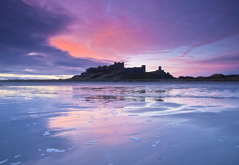 Bamburgh Dawn Unveils, Northumberland - SEACHANGES