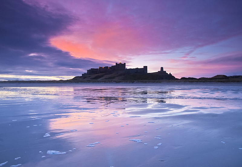 Dawn unveiling Bamburgh jpeg - Bamburgh Northumberland