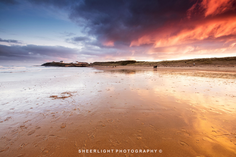 Seaton Sluice night meets day - SEACHANGES
