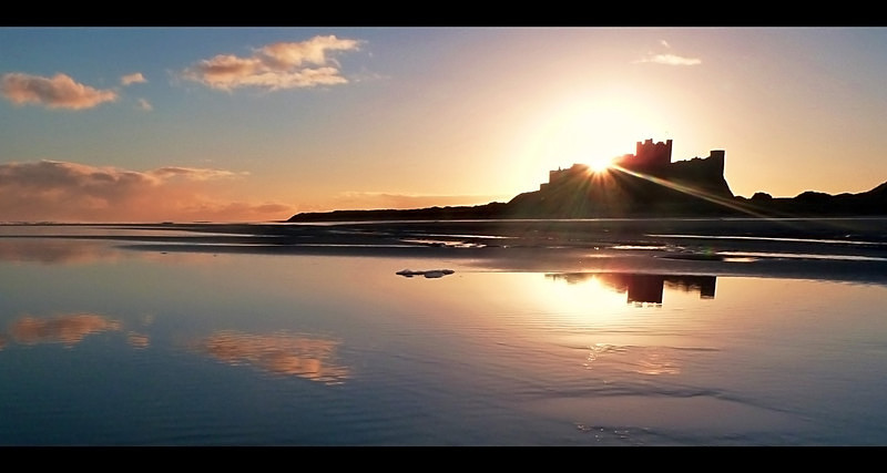 Bamburgh sunbreak jpeg - Bamburgh Northumberland